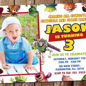 Toy Story Einladung Toy Story Geburtstagseinladung Toy Story Party Toy Story lädt Toy Story Digital druckbare Karte