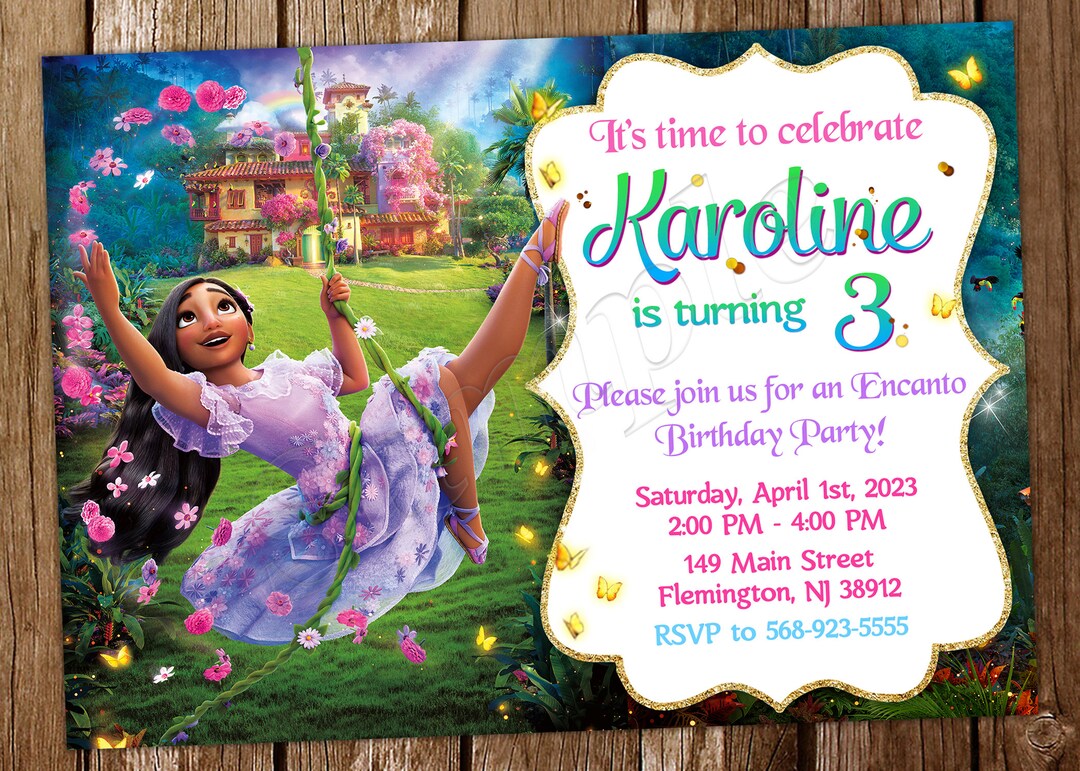 Encanto Invitation Mirabel Invitation Encanto Birthday Encanto Invite