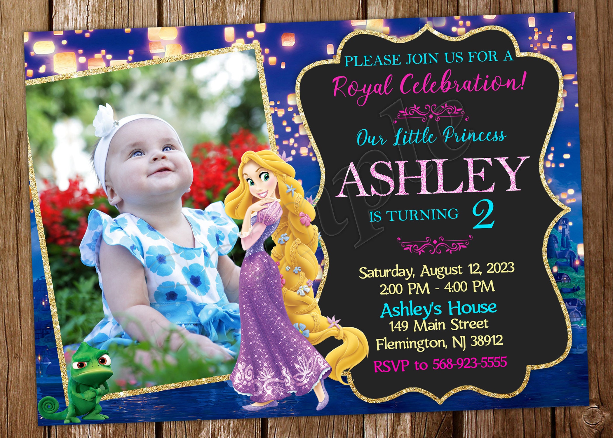 Rapunzel Invitation Tangled Invitation Rapunzel Birthday Rapunzel Invite Tangled Birthday Invitation Rapunzel Party