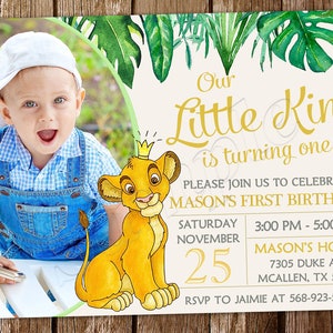 Invitation du roi lion Anniversaire du roi lion Invitation du roi lion Invitation du roi lion Anniversaire du lion