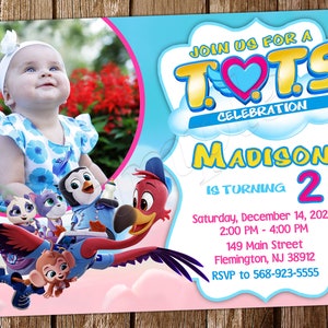 Tots Invitation Tots Birthday Tots Invite Tots Birthday Invitation Tots Party Invitation