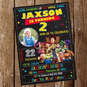 Toy Story Einladung Toy Story Geburtstagseinladung Toy Story Party Toy Story lädt Toy Story Digital druckbare Karte