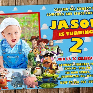 Toy Story Einladung Toy Story Geburtstagseinladung Toy Story Party Toy Story lädt Toy Story Digital druckbare Karte