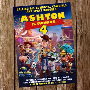 Toy Story Einladung Toy Story Geburtstagseinladung Toy Story Party Toy Story lädt Toy Story Digital druckbare Karte