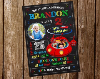 Invitación de Little Einsteins Cumpleaños de Little Einsteins Invitación de Little Einsteins Invitación de cumpleaños de Little Einsteins Fiesta de Little Einsteins