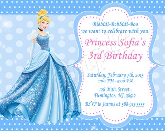 Cinderella Invitation Princess Cinderella Invitation Cinderella Birthday Cinderella Invite Cinderella Birthday Invitation Cinderella Party