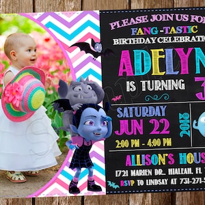 Vampirina Invitation Vampirina Birthday Vampirina Invite Vampirina Birthday Invitation Vampirina Party Invitation