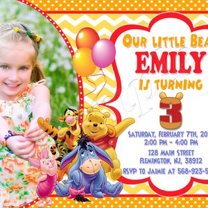 Invitation d'anniversaire de Winnie l'ourson Invitation d'anniversaire de Winnie l'ourson Invitation d'anniversaire de Winnie l'ourson Invitation d'anniversaire de Winnie l'ourson Fête de Winnie l'ourson