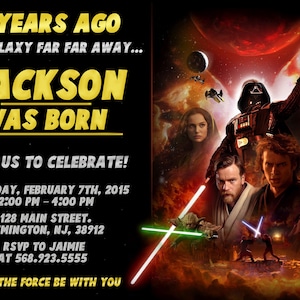 Convite Star Wars Convite Star Wars Aniversário Jedi Convite Star Wars Convite Star Wars Aniversário Convite Star Wars Festa Convite Star Wars