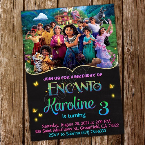 Encanto Birthday Party Invitation Etsy