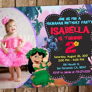Faire-part Lilo et Stitch Anniversaire Lilo et Stitch Faire-part Lilo et Stitch Faire-part Lilo Faire-part d'anniversaire Lilo Faire-part Lilo