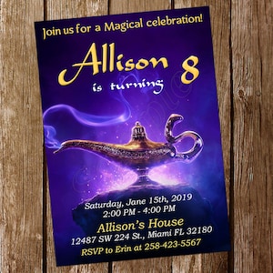 Aladdin Einladung Prinzessin Jasmin Einladung Aladdin Geburtstag Jasmin Geburtstag Aladdin einladen Aladdin-Geburtstags-Einladung Aladdin-Party