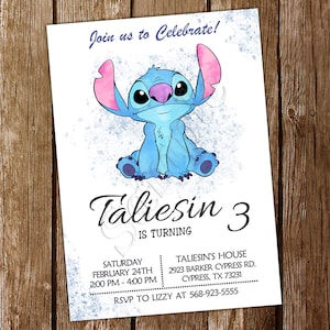 Invitation aquarelle de point Invitation de point Invitation d'anniversaire de point Invitation de point de point