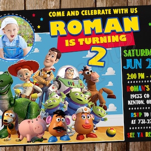 Convite Toy Story Convite de Aniversário Toy Story Festa Toy Story Convites Toy Story Cartão Digital para Imprimir Toy Story