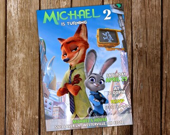 Invito Zootopia Compleanno Zootopia Invito Zootopia Invito Compleanno Zootopia Invito Festa Zootopia