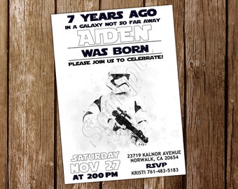 Star Wars Invitation Star Wars Birthday Jedi Invitation Star Wars Invite Star Wars Birthday Invitation Star Wars Party Invitation