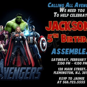 Convite Vingadores Aniversário Vingadores Convite Vingadores Convite Aniversário Vingadores Convite Festa Vingadores