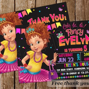 Convite Fancy Nancy Convite Fancy Nancy Aniversário Fancy Nancy Convite Fancy Aniversário Convite Fancy Festa