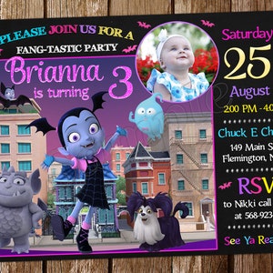 Vampirina Invitation Vampirina Birthday Vampirina Invite Vampirina Birthday Invitation Vampirina Party Invitation