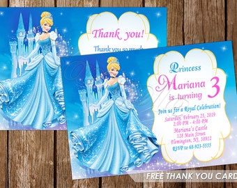 Cinderella Invitation Princess Cinderella Invitation Cinderella Birthday Cinderella Invite Cinderella Birthday Invitation Cinderella Party