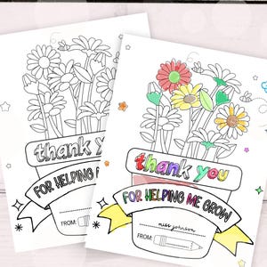 Teacher Appreciation Week, Printable Teacher Appreciation Gift, Thank You Coloring Pages School Kids Teacher Gifts, Instant Digital Download