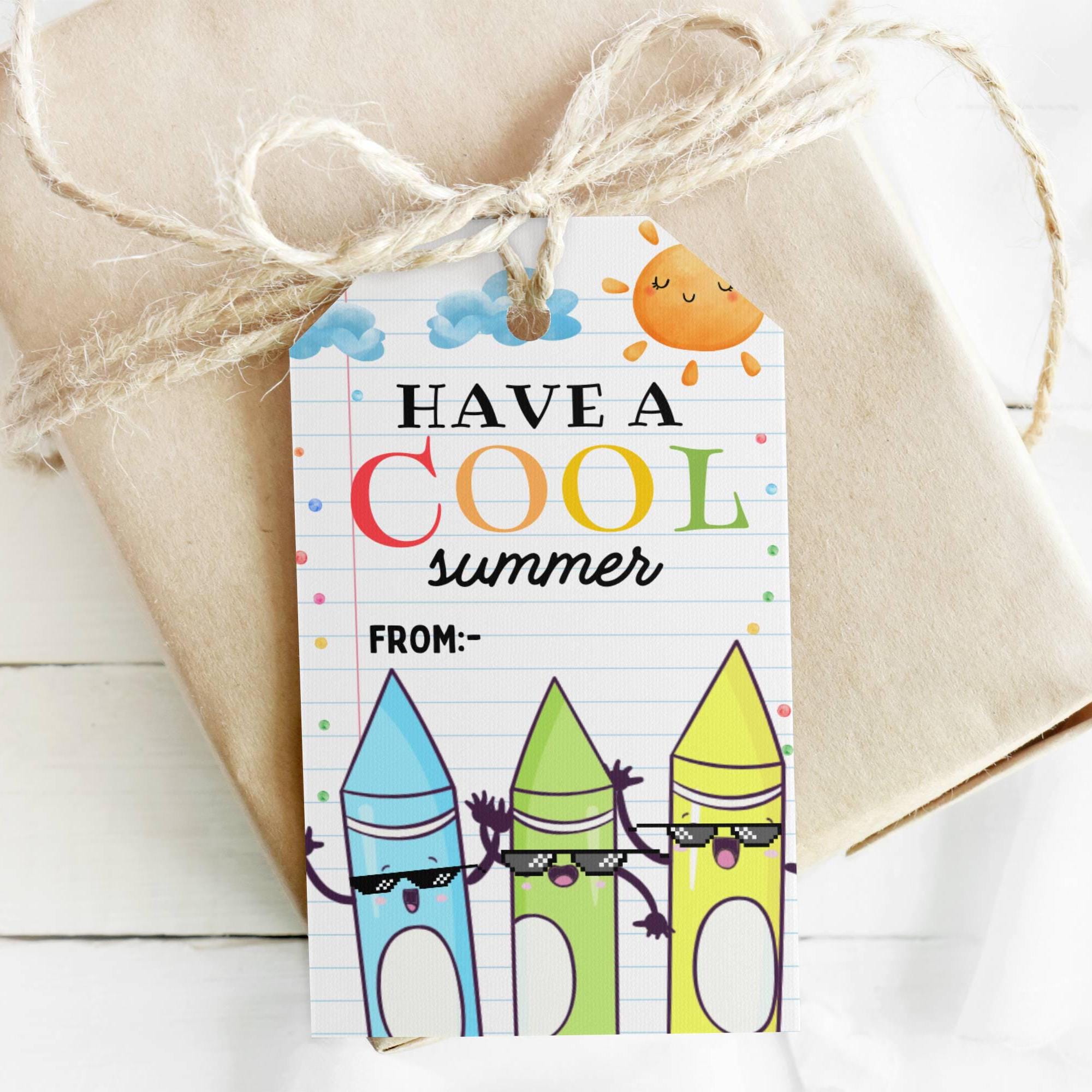 EDITABLE Last Day of School Tag, Stay Cool Ice Tag Summer, End of ...