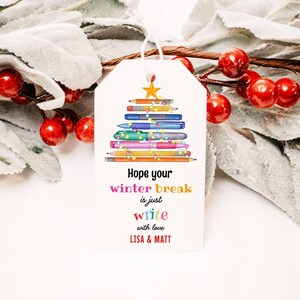 Etiqueta EDITÁVEL Obrigado por tornar a escola alegre e brilhante, etiqueta de agradecimento ao professor de Natal, etiqueta de presente de escola de Natal para impressão DIY instantânea
