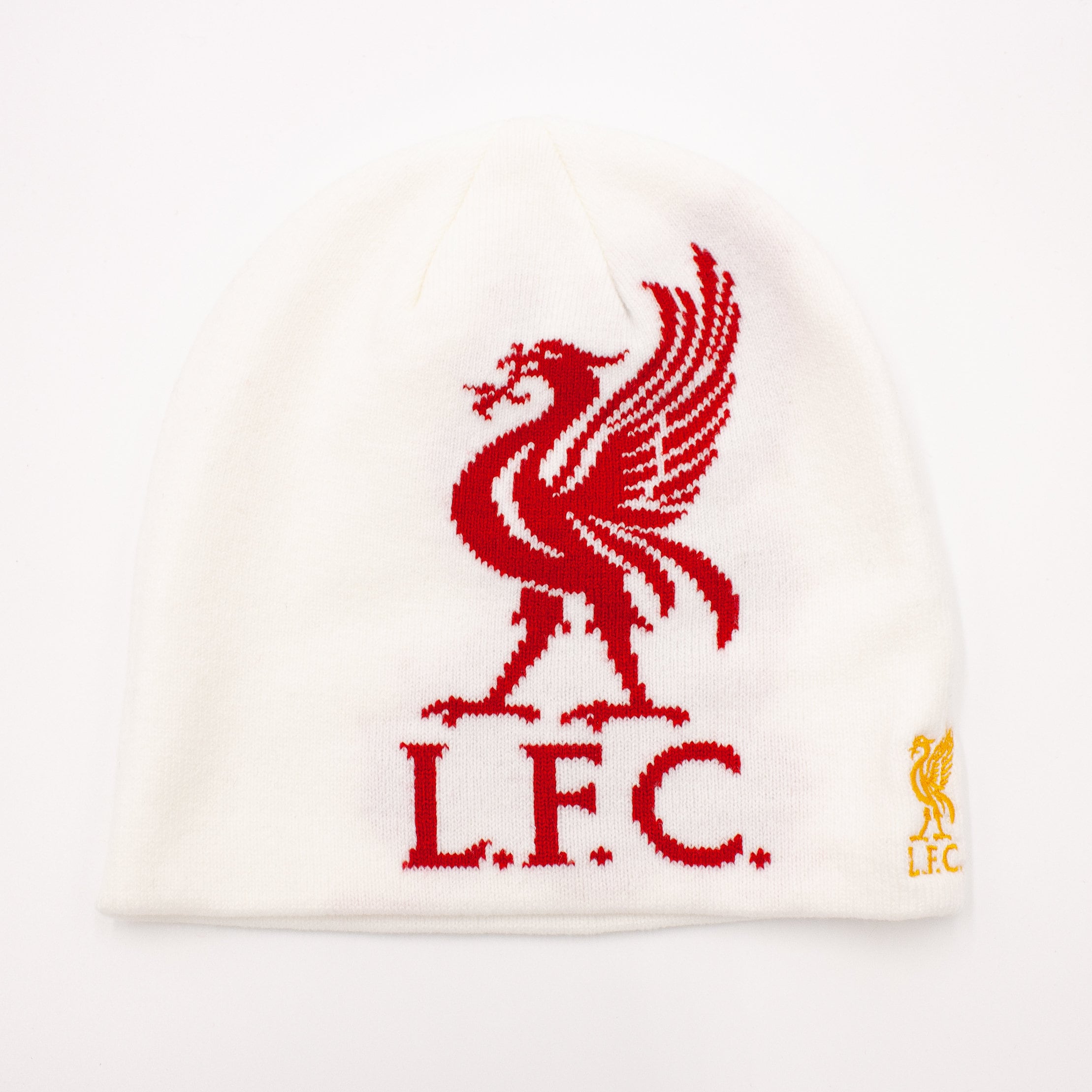 Offizielle Liverpool FC Oversized Liverbird Beanie Weiß Etsy