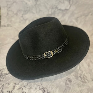 Cappello Fedora personalizzato con monogramma e iniziali Cappello Fedora da donna personalizzato immagine 4