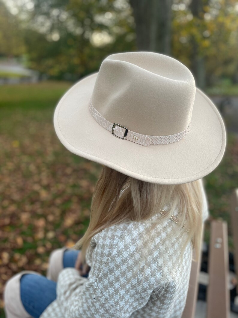 Personalised Monogram Fedora Hat Initials Personalized Womens Fedora