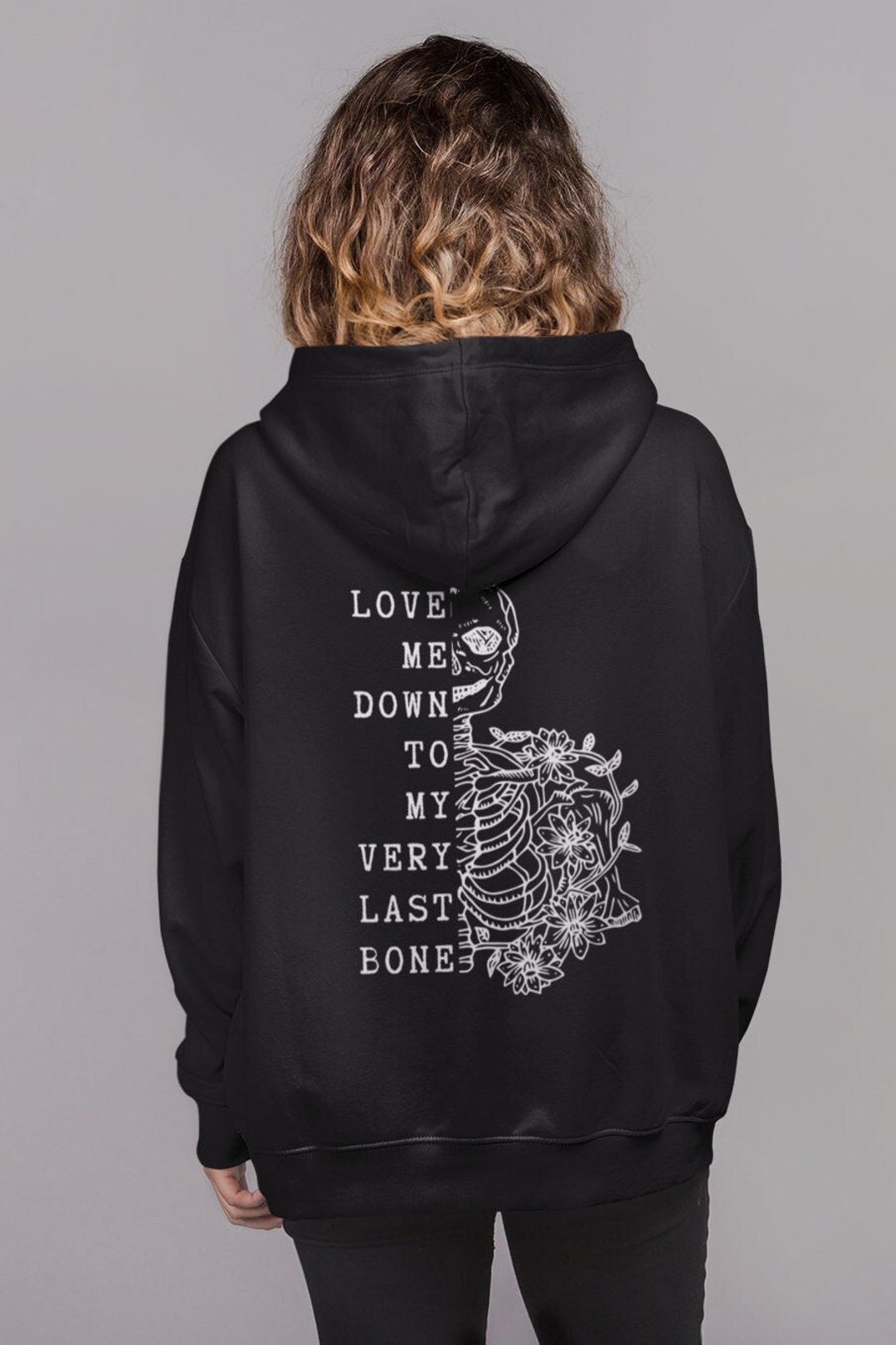 Skeleton Hoodie Goth Hoodie Gothic Hoodie Aesthetic Hoodie - Etsy