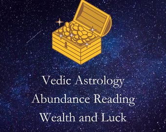 Vedic Astrology Wealth and Abundance Hora Chart In-depth Personalised Reading