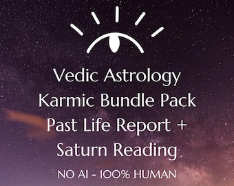 Vedic Astrology Karmic Bundle Pack Past Life Report + Saturn Return Reading
