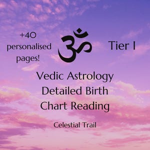 Lectura detallada y exhaustiva de la carta natal de la astrología védica (Nivel I)