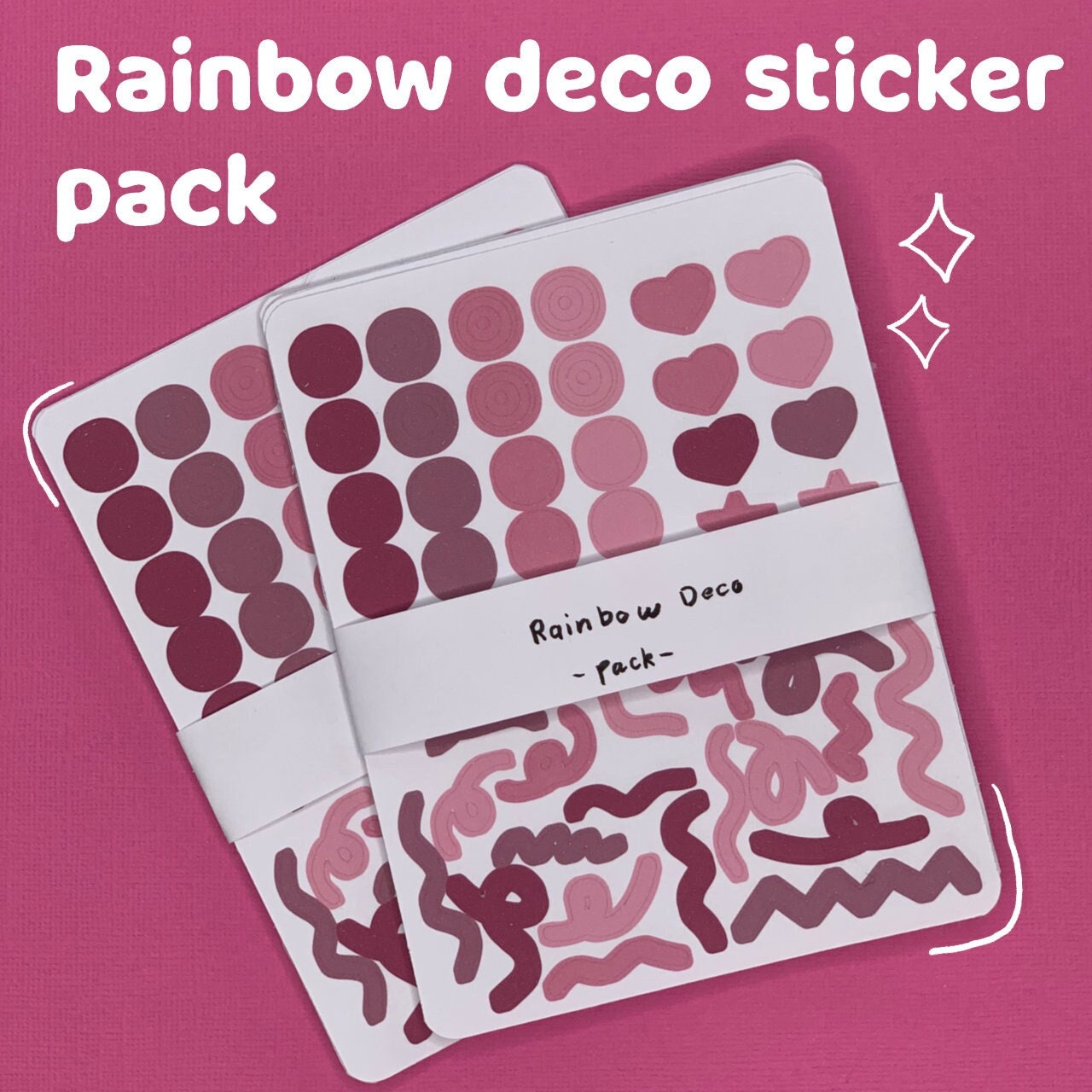 Rainbow Sticker Pack, Boho Rainbow Stickers, Be Kind Sticker, Laptop  Stickers, Water Bottle Stickers, Waterproof Stickers, Set 1 