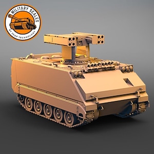 M113 Atilgan - Turkish Armored Missile Launcher 3D Printed Scale Model Hobby Kit for Collectors Historical Dioramas 1/35 1/48 1/72 1/87