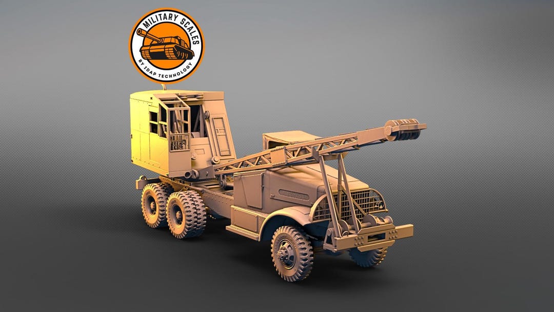 White 666 Quickway Crane - American Military Scales Ww2 Vehicle