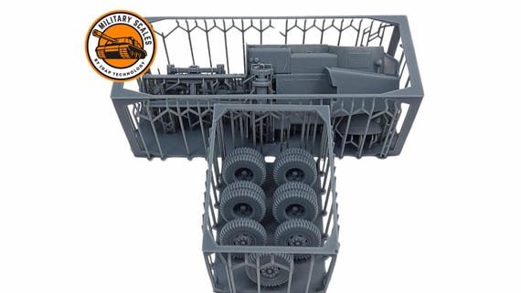 Modèle 3D WWII USA – M19 Tank Transporter Hollow, échelles 1/48 à 1/72