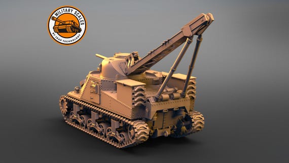 Somua S-307 Con Lanciatore - Kit Carro Armato 3D PLA - Scale Disponibili 1/87, 1/72, 1/56, 1/48