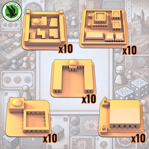 Basic Pack for the Cyclades - Greek Mythology Boardgame Tokens Custom Miniatures Island Markers Unique Components Player Upgrade Game Pieces
