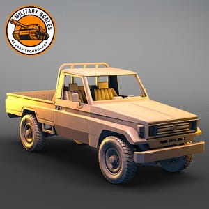 Toyota Land Cruiser pickup truck - japanese military scales post-war vehicle modeling 1/30 1/35 1/48 1/56 1/72 1/76 1/87