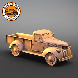Chevrolet 3804 v2 - american military scales vehicle civilian general purpose transport truck modeling 1/30 1/35 1/48 1/56 1/72 1/76 1/87