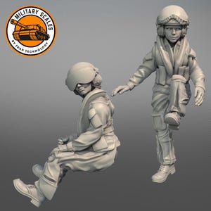 RAF Female Pilots Modern #1 – Kriegsmilitärmaßstab F35 Flugzeug Vereinigtes Königreich Flugzeug Diorama Modellbau Hobby 1/30 1/35 1/48 1/56 1/72 1/76