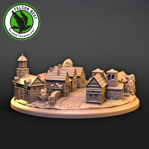 Bree for War of the Ring (3D resin print) - custom board games tabletop games accessories wargame fantasy fighting adventure gift idea