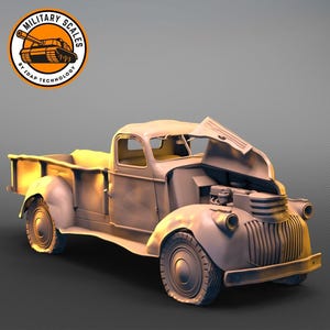 Chevrolet 3804 Destroyed - american military scales ww2 vehicle civilian general transport truck modeling 1/30 1/35 1/48 1/56 1/72 1/76 1/87