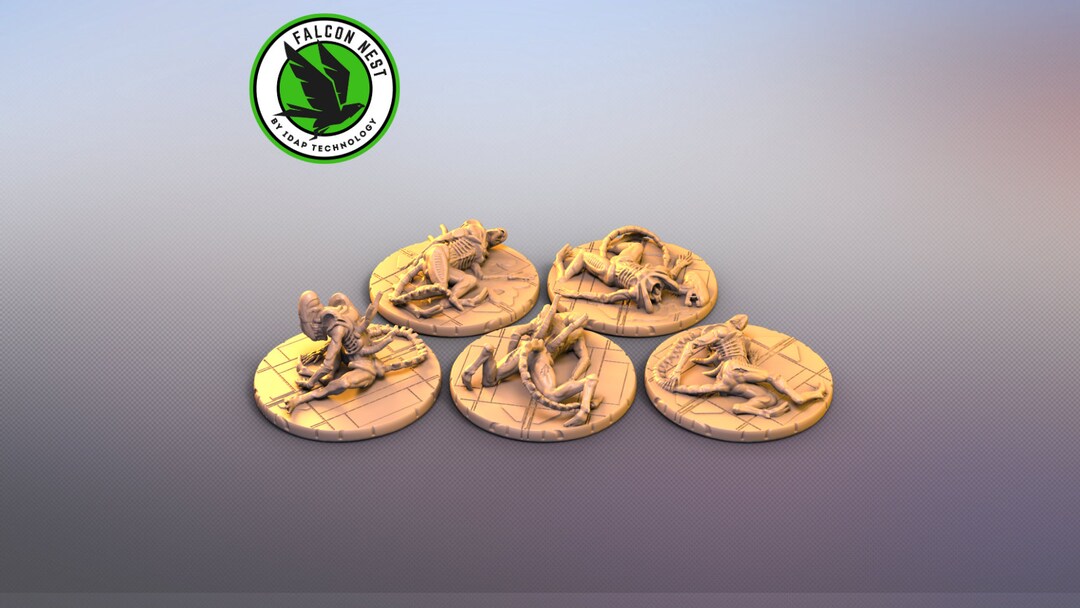 Dead Aliens for Nemesis- Custom Miniatures Board Games Tabletop Games ...