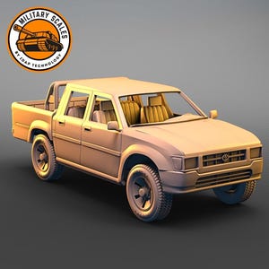 Toyota Hilux pickup - japanese military scales civilian vehicle off-road transport truck modeling hobby 1/30 1/35 1/48 1/56 1/72 1/76 1/87