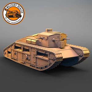Medium Mark C - british military scales ww1 vehicle tracked armored tank modeling hobby 1/30 1/35 1/48 1/56 1/72 1/76 1/87