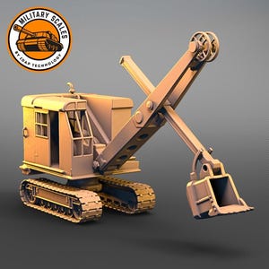 Ruston Bucyrus - Britische Militärwaagen WW2 Kettenbagger Fahrzeugtechnik Modellbau Hobby 1/30 1/35 1/48 1/56 1/72 1/76 1/87