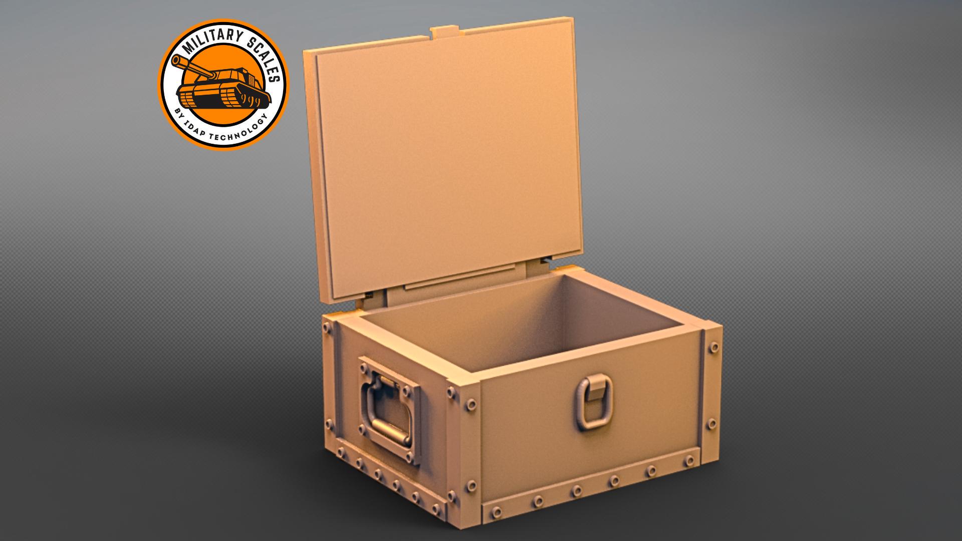 World War II Military Boxes Set - Accesories Diorama Ammunition